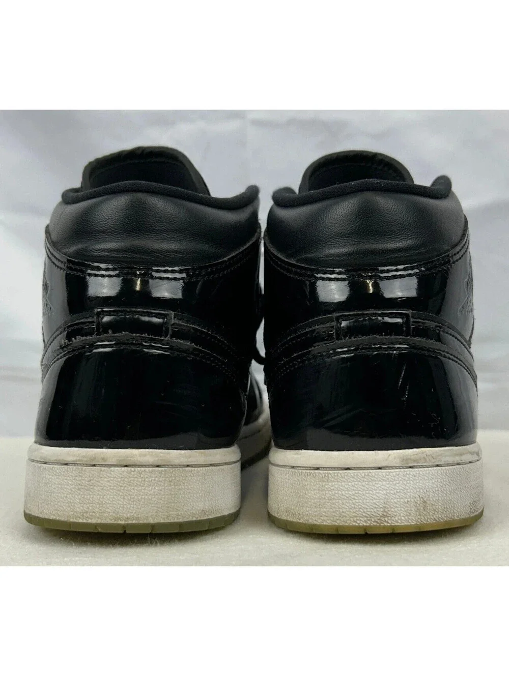 Air Jordan 1 Mid DV1308-004 Black Leather Men's Size 9 Shoes
